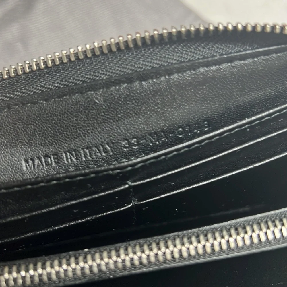 Dior Black Quilted Leather Zip Wallet